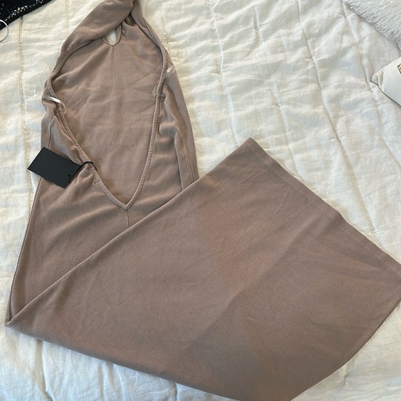 Revolve- NBD Anju midi dress in deep taupe - Picture 4 of 5